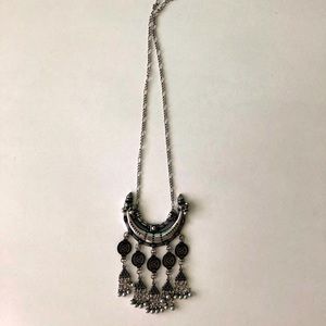 NASTY GAL Bohemian Silver Statement Necklace